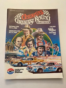 K2) National 500 NASCAR Race Dale Earnhardt Sr Win Charlotte Program 1982