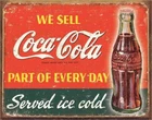 Coca-Cola 12.5x16 Licensed Metal Sign Desperate Enterprises USA