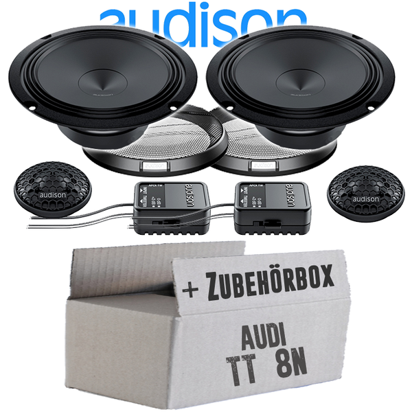 Audison Lautsprecher FüR Audi Tt 8N 16Cm System Boxen Einbauset Heck Seitenteil-image