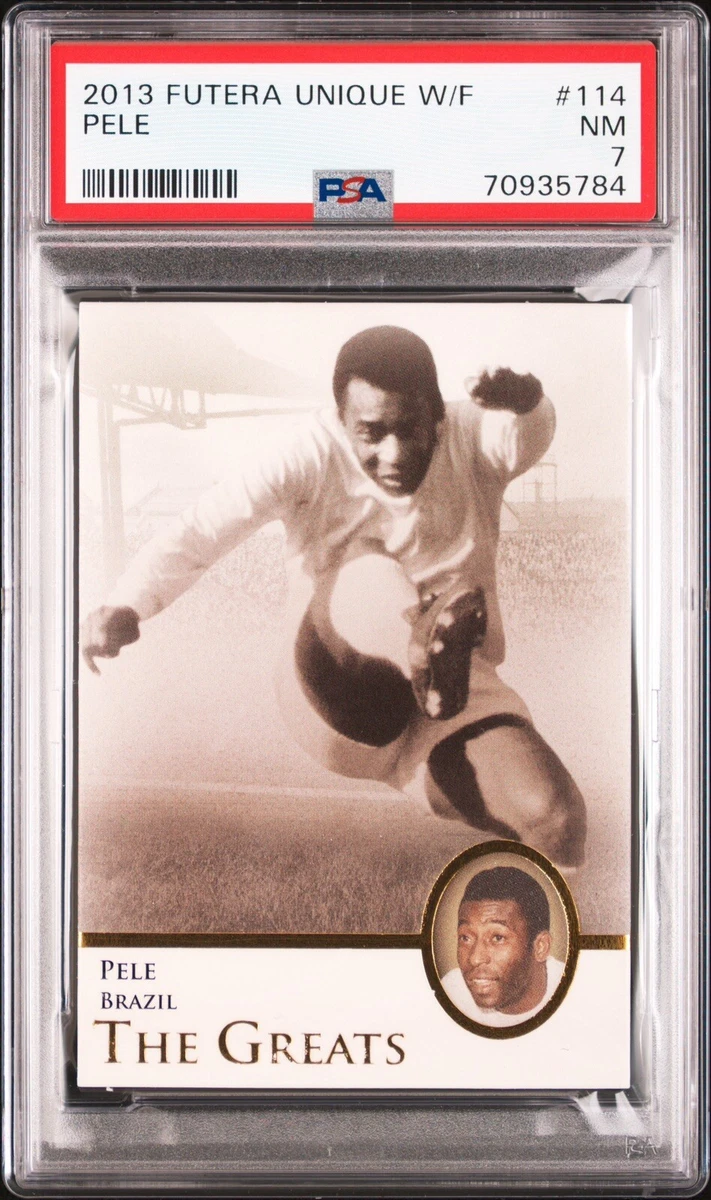 2013 Futera Unique PELE #114 PSA 7 Brazil Fifa World Cup Card Soccer Series  RC 9 | eBay