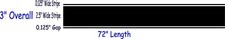 3 X 72 W 18 Gaps Stripes Racing Stripe Vinyl Decal For Cars Trucks. Etc. 3 X 72 W 18 Gaps Stripes Racing Stripe Vinyl Decal For Cars Trucks. Etc.