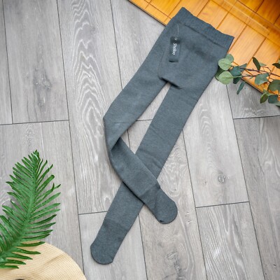 Kids School Thermal tights Grey Tights Girls Winter Warm Uniform