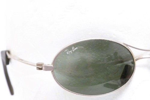 Ray-Ban Orbs Sunglasses RB2178 Oval Vintage 90s Italy Gold Frame Green Lenses - Picture 3 of 8