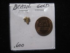 BRAZIL GOLD NUGGET .600 GRAM 7775.35 per troy oz