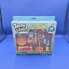 Vintage Dollhouse Doll House Lot MIP Teeny Tinies Picnic Party like Rement MF32