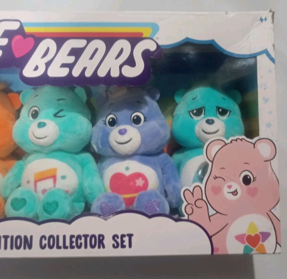 Care Bears упаковка 5 шт. специальное издание отличное состояние Коллекционный набор плюшевых медведей на ночь 5 медведей - Изображение 3 из 4