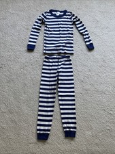 HANNA ANDERSSON ORGANIC COTTON STRIPED LONG JOHNS PAJAMAS 110  5