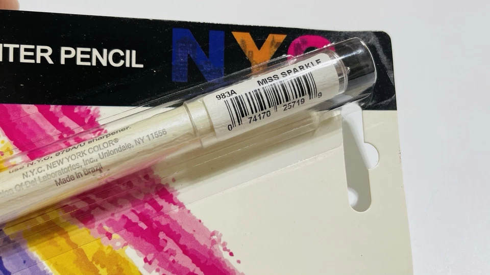 Лот из 2 NYC хайлайтер глаз карандаш 983A Miss блеск запечатанный в упаковке - Изображение 3 из 4