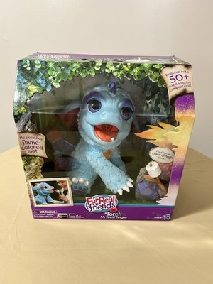 FurReal Friends Torch 'My Blazin Dragon' Plush Fur Real Interactive Toy Blue New