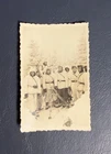 Vintage WWII Era Military Photo Winter Uniform Soldiers Eagle Wreath Buckle