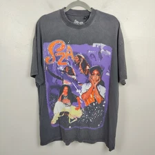 SZA Graphic T-Shirt Size Medium Sergio Calabasas Gray 90s Style R&B Hip Hop Rap
