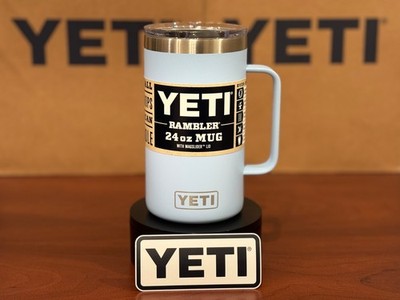 YETI RAMBLER 24 oz Mug **BIG SKY BLUE** LIMITED EDITION - RARE & HARD TO  FIND! | eBay