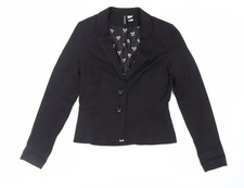 Womens UK Size 8 Divided by H&M Black Jacket