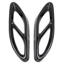 Für Mercedes Benz V8 Look Auspuffblende Auspuff Rahmen Abdeckung Metall Chrom