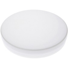 Pioneer Plastics 170CHIPS White Round Petri Dish Plastic Container, 6" W x 1" H