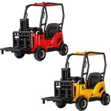 12V Kids Ride-On Forklift Car Liftable Fork Pallet LED Music USB Remote 3-7 Yrs