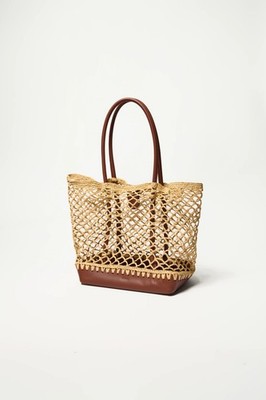 NWT SIMKHAI Caspian Raffia Tote Size: O/S