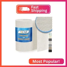 BAGAIL Drawer and Shelf Liner, 17.5 in X 10 Ft Non-Adhesive Shelf Liners for Kit