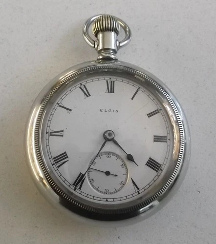 1919 58mm Elgin Grade 317 Model 5 Class 106 Antique 15 Jewel Pocket Watch