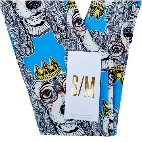 NEW Lularoe Leggings Girls S/M (sz 2-8) Colorful Dogs Glasses Crown Soft Stretch - Picture 3 of 12