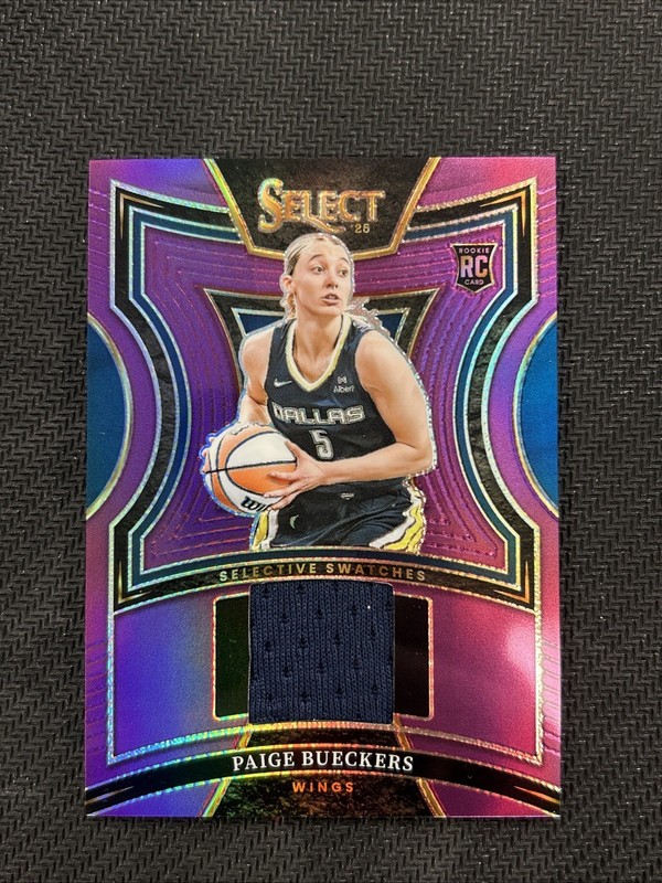 2025 Select WNBA Paige Bueckers Patch Purple /49
