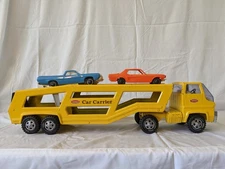 1970's Vintage Tonka Car Carrier Motor Transport  Metal Yellow 
