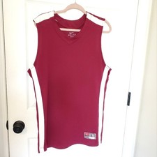 Nike Men s Dri-FIT Sleeveless Basketball Athletic Jersey Size L Crimson Cardinal