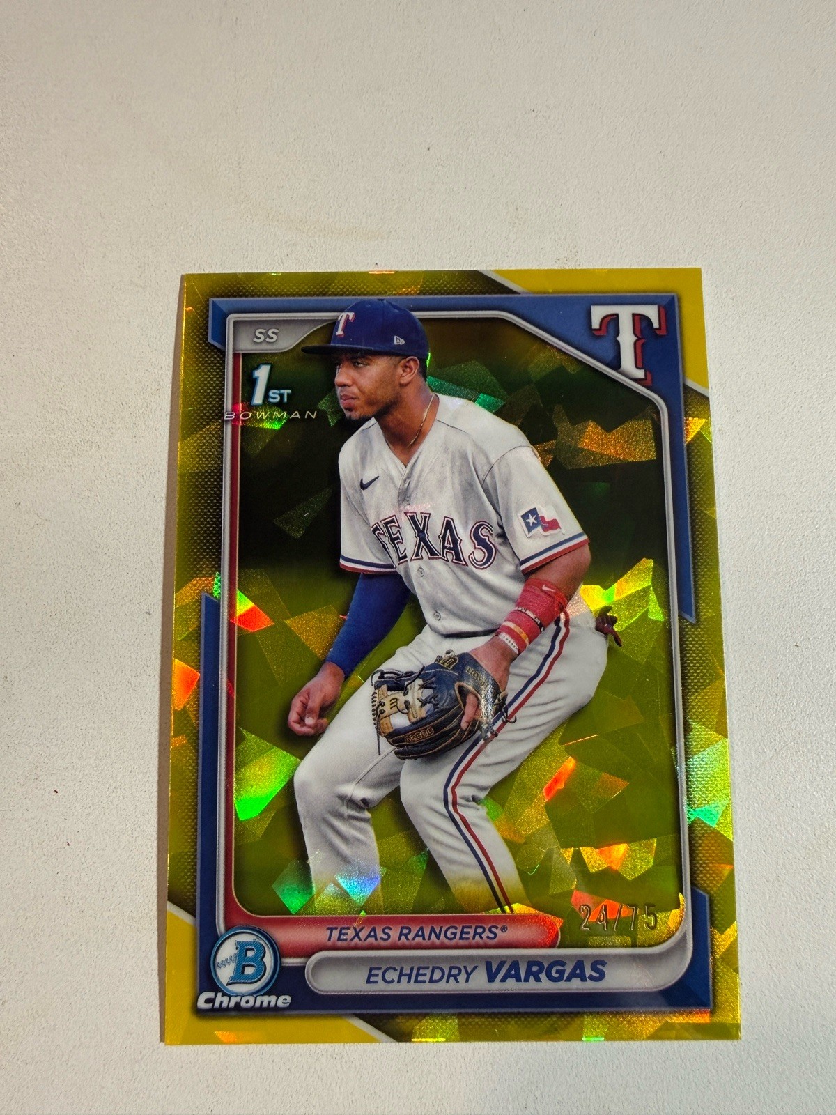 2024 Bowman Chrome Sapphire Edition Prospects Echedry Vargas #BCP-163 /75