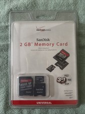 ScanDisk 2GB Micro SD to SD & Mini SD Card Adapters , NEW