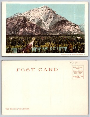 Cascade Mountain Alberta Canada Postcard
