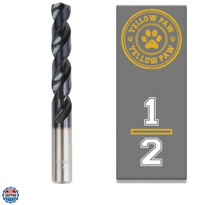 1/2 Inch Drill Bit for Metal - Industrial Grade M35 Cobalt with TiAIN Coating...