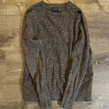 J.CREW Knit Gray Crew Neck Long Sleeve Pullover Men's Small Sweater AA027
