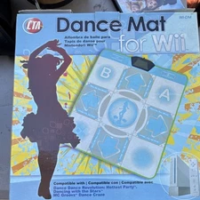 CTA Digital WI-DM Wired Dance Pad Blue White for Nintendo Wii Console