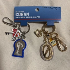 Universal Studios Japan Conan Bourbon Zero Ramen Charms Keychain Pair