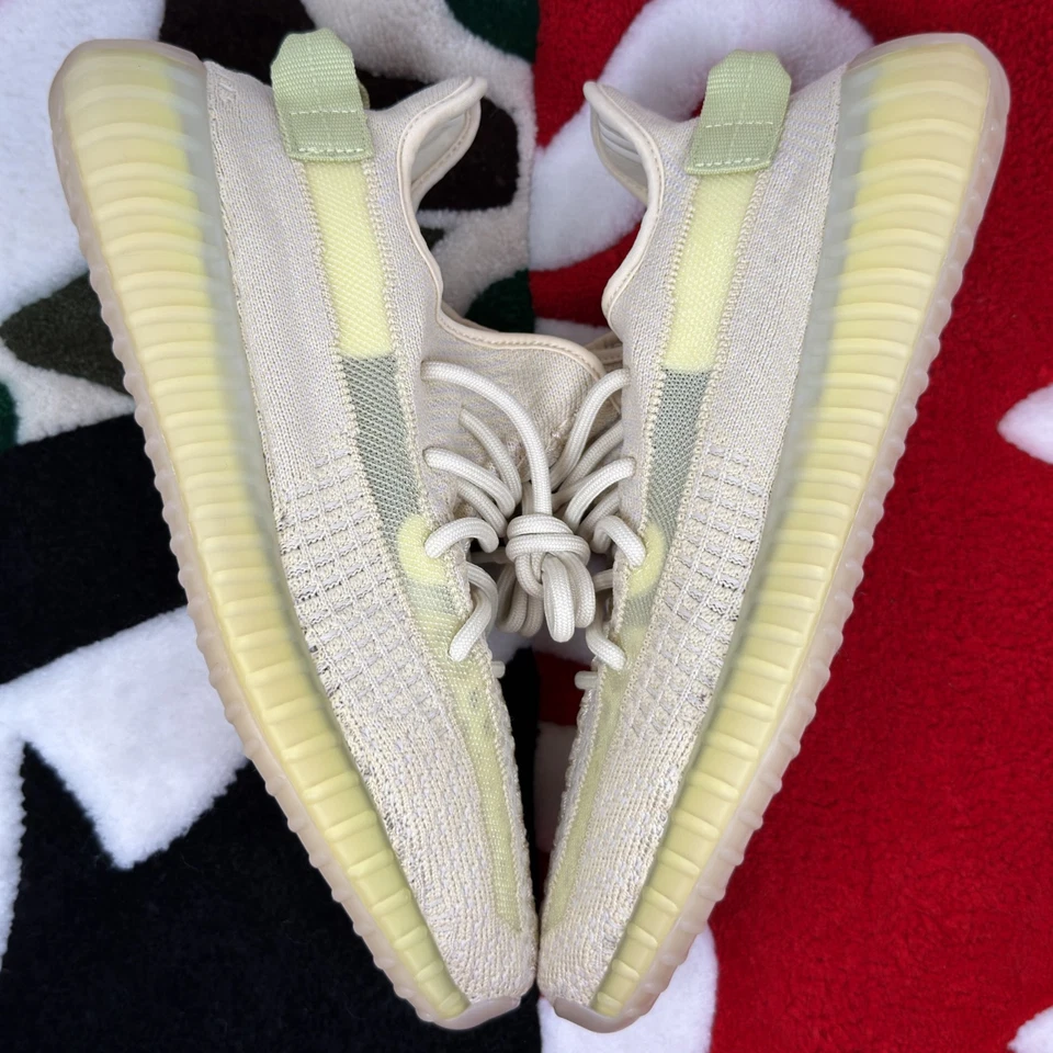 Talla 9 - Adidas Yeezy Boost 350 V2 Lino *LIGERAMENTE USADO* Foto 3 de 4