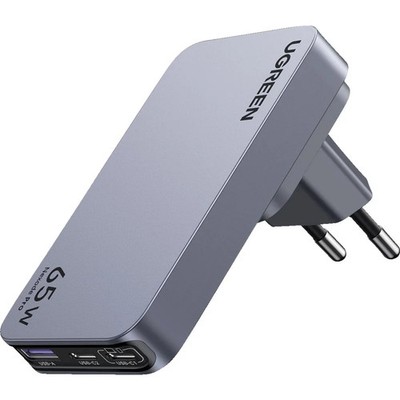 UGREEN Nexode Pro 65W 3-Port GaN Ultra-Slim Wall Charger Gray (Universal)
