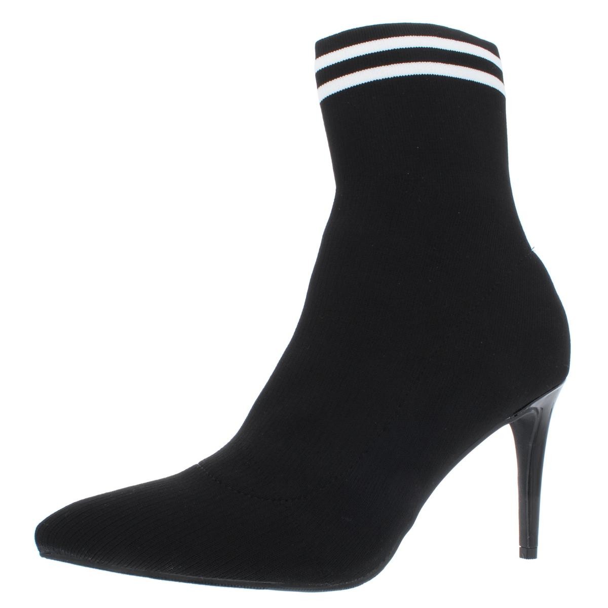 Женские ботильоны Material Girl с узором Пейсли Ч/Б на высоком каблуке 6 средних (B, M) BHFO 5795