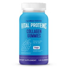 Vital Proteins Collagen Peptides Grape Flavored Dietary Supplement 120 Gummies