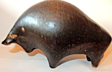 formschöne Vollkeramik STIER Kunsthandwerk ähnlich Otto-Keramik L:20cm H:12cm