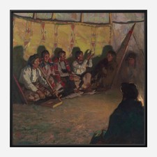 Maynard Dixon - Story Tellers 1917 - Western Giclee Art Print on Paper or Canvas