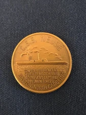 C.S.S. NEUSE Ironclad Navy Commemorative Coin Medal Civil War Ship Bronze