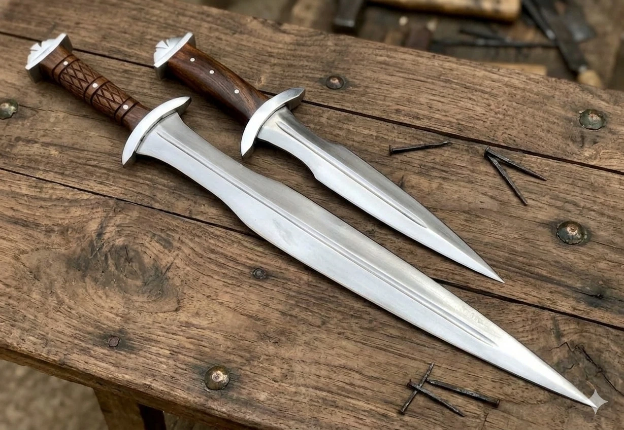 Custom Handmade Carbon Steel Blade Tactical Viking Sword | Hunting Sword Camping