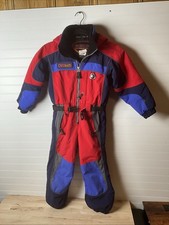 Obermeyer Kids Preschool 5 Snow Ski Suit One Piece VORT-X Belted Blue/Red