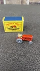 1960s Matchbox Massey Harris Tractor No 4 Grey Metal Wheels Red Lesney