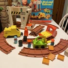 VTG Fisher Price Little People Lift & Load Railroad & Lumberyard w/ Train Access