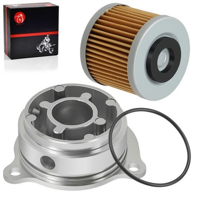 Oil Filter Cover w/ Oil Filter O-Ring For Yamaha V Star 1100  XVS1100 1999-2009