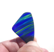 Sea Glass, Beautiful Blue with Green Lines
