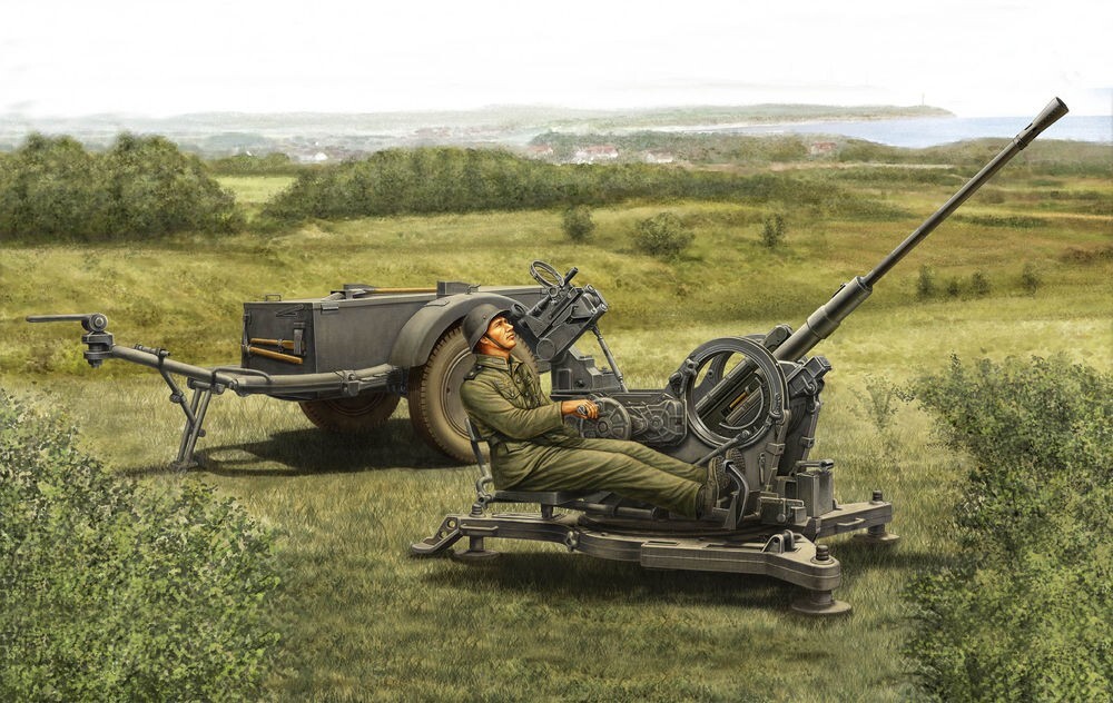 Hobby Boss 80148 2cm Flak38 Late Version/Sd. Ah 51 in 1:35 Bausatz Neu + OVP