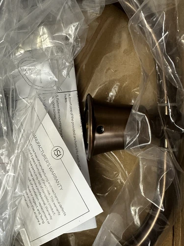 Signature Hardware 7-1/2" Wall Mount Cooper Towel Ring- Oil Rubbed Bronze - Picture 4 of 6