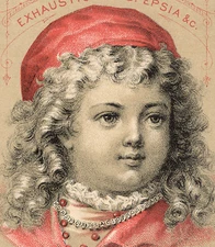 HORSFORD'S ACID PHOSPHATE TRADE CARD, RUMFORD CHEMICAL WORKS,  CUTE CHILD Z532